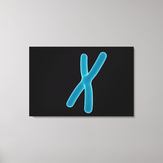 Conceptueel Afbeelding van chromosoom 3 Canvas Afdruk (Voorkant)