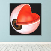 Conceptueel Afbeelding van de anatomie van de mens Canvas Afdruk (Insitu (Houten vloer))