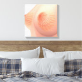 Conceptueel Afbeelding van de borstanatomie van he Canvas Afdruk (Insitu (Slaapkamer))