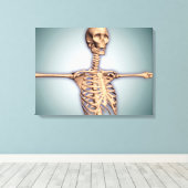 Conceptueel Afbeelding van de menselijke ribkooi e Canvas Afdruk (Insitu (Houten vloer))