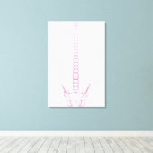 Conceptueel Afbeelding van de menselijke ruggengra Canvas Afdruk (Insitu (Houten vloer))