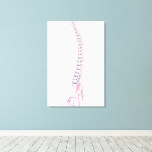 Conceptueel Afbeelding van de menselijke ruggengra Canvas Afdruk (Insitu (Houten vloer))