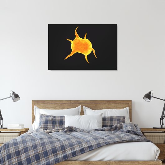 Conceptueel Afbeelding van een bloedplaatje Canvas Afdruk (Insitu (Slaapkamer))