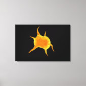 Conceptueel Afbeelding van een bloedplaatje Canvas Afdruk (Voorkant)