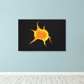 Conceptueel Afbeelding van een bloedplaatje Canvas Afdruk (Insitu (Houten vloer))