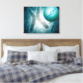 Conceptueel Afbeelding van een telomeer met DNA Canvas Afdruk (Insitu (Slaapkamer))