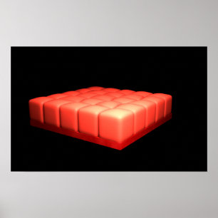 Conceptueel Afbeelding van eenvoudige cuboïdale ep Poster