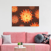Conceptueel Afbeelding van griep dat griep veroorz Canvas Afdruk (Insitu (Woonkamer))