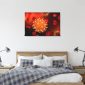 Conceptueel Afbeelding van griep dat griep veroorz Canvas Afdruk (Insitu (Slaapkamer))