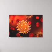 Conceptueel Afbeelding van griep dat griep veroorz Canvas Afdruk (Voorkant)
