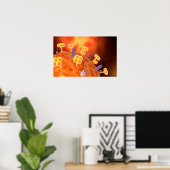 Conceptueel Afbeelding van griep dat griep veroorz Poster (Thuiskantoor)