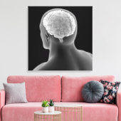 Conceptueel Afbeelding van het menselijk brein 2 Canvas Afdruk (Insitu (Woonkamer))