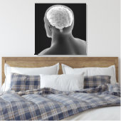 Conceptueel Afbeelding van het menselijk brein 2 Canvas Afdruk (Insitu (Slaapkamer))