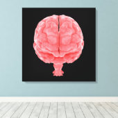 Conceptueel Afbeelding van het menselijk brein 3 Canvas Afdruk (Insitu (Houten vloer))
