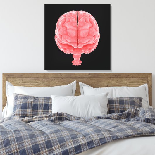 Conceptueel Afbeelding van het menselijk brein 3 Canvas Afdruk (Insitu (Slaapkamer))