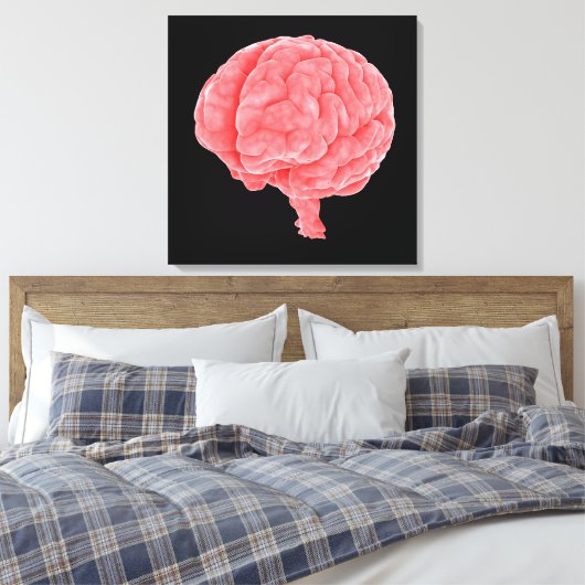 conceptueel Afbeelding van het menselijk brein 5 Canvas Afdruk (Insitu (Slaapkamer))