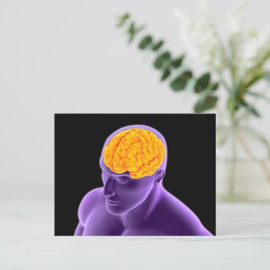 Conceptueel Afbeelding van het menselijk brein 8 Briefkaart (Staand voorkant)