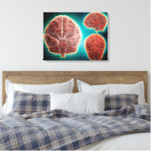 Conceptueel Afbeelding van het menselijk brein op  Canvas Afdruk (Insitu (Slaapkamer))