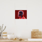 Conceptueel Afbeelding van het menselijk oog en de Poster (Keuken)