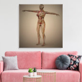Conceptueel Afbeelding van het menselijk zenuwstel Canvas Afdruk (Insitu (Woonkamer))