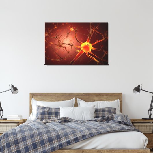 Conceptueel Afbeelding van Neuron 1 Canvas Afdruk (Insitu (Slaapkamer))