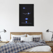 Conceptueel Afbeelding van neuron 1 Canvas Afdruk (Insitu (Slaapkamer))