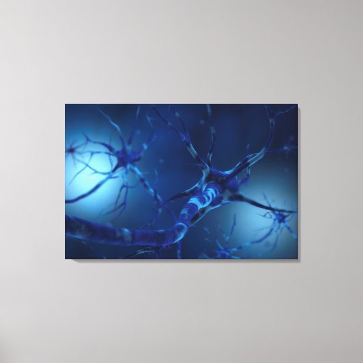 Conceptueel Afbeelding van Neuron 2 Canvas Afdruk (Voorkant)