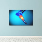 Conceptueel Afbeelding van pijn bij de mens Canvas Afdruk (Insitu (Houten vloer))