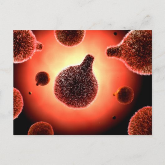 Conceptueel Afbeelding van plasma dat malaria vero Briefkaart (Voorkant)