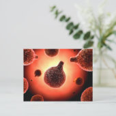 Conceptueel Afbeelding van plasma dat malaria vero Briefkaart (Staand voorkant)