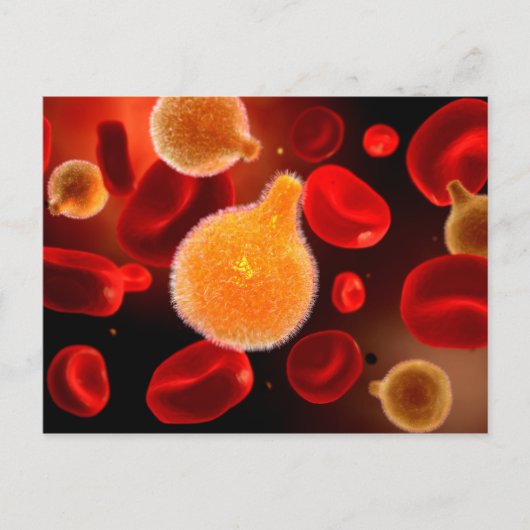 Conceptueel Afbeelding van plasma dat malaria vero Briefkaart (Voorkant)
