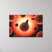 Conceptueel Afbeelding van plasma dat malaria vero Canvas Afdruk (Voorkant)