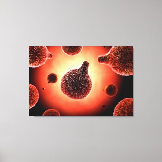 Conceptueel Afbeelding van plasma dat malaria vero Canvas Afdruk (Voorkant)