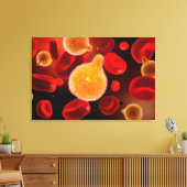 Conceptueel Afbeelding van plasma dat malaria vero Canvas Afdruk (Insitu (Woonkamer))