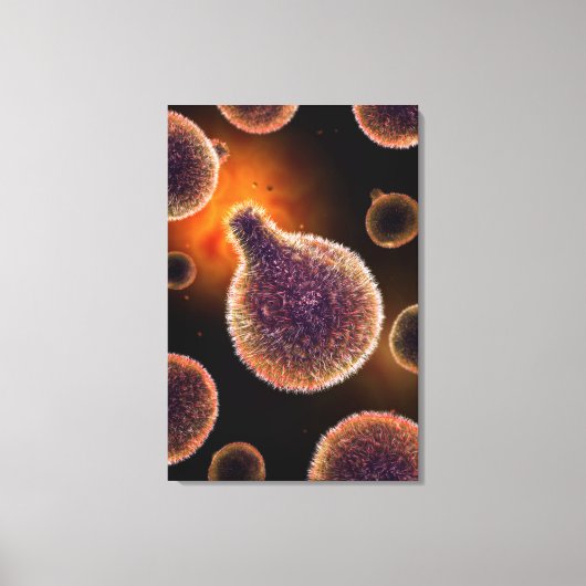 Conceptueel Afbeelding van plasma dat malaria vero Canvas Afdruk (Voorkant)
