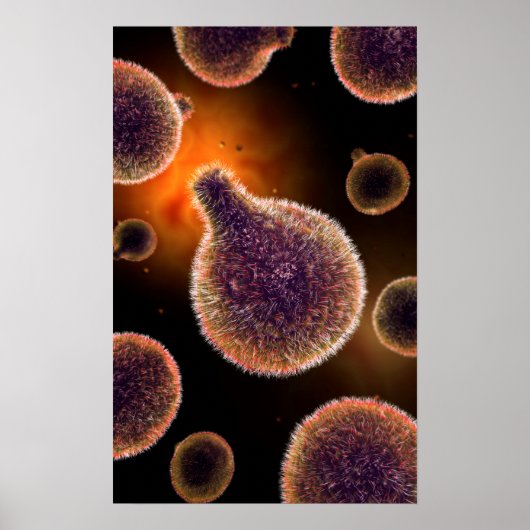 Conceptueel Afbeelding van plasma dat malaria vero Poster (Voorkant)
