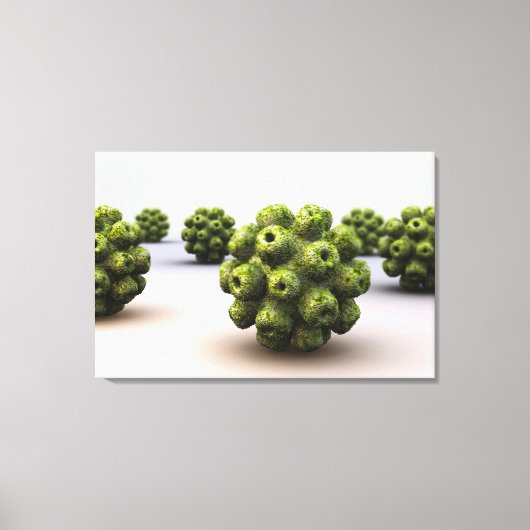Conceptueel Afbeelding van polyomavirus Canvas Afdruk (Voorkant)