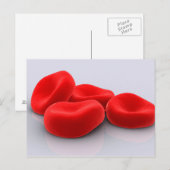 Conceptueel Afbeelding van rode bloedcellen Briefkaart (Voorkant / Achterkant)
