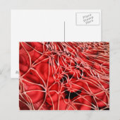 Conceptueel Afbeelding van rode bloedcellen met fi Briefkaart (Voorkant / Achterkant)