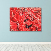 Conceptueel Afbeelding van rode bloedcellen met fi Canvas Afdruk (Insitu (Houten vloer))