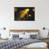 Conceptueel Afbeelding van Salmonella typhi 1 Canvas Afdruk (Insitu (Slaapkamer))