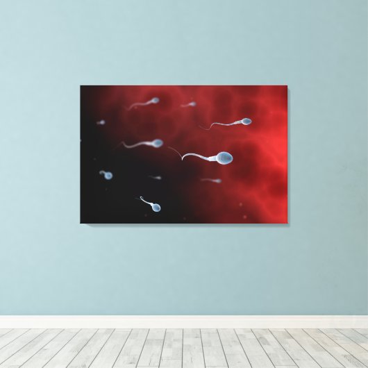 Conceptueel Afbeelding van spier- en skeletspieren Canvas Afdruk (Insitu (Houten vloer))