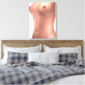 Conceptueel Afbeelding van Vrouw-romp Canvas Afdruk (Insitu (Slaapkamer))