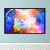 Conceptuele dromen van kleur Canvas Wall Art Afdruk (Insitu (Houten vloer))