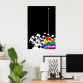 conceptuele vertraging poster (Thuiskantoor)