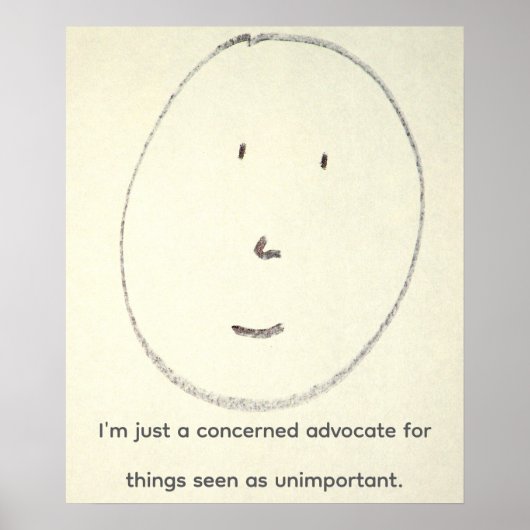 Concerned Advocate Poster (Devant)