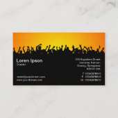 Concert 02 - Zwart met Geel en Oranje Visitekaartje (Achterkant)