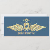 Concert Bar Mitzvah Invitation Navy Blue (Dos)