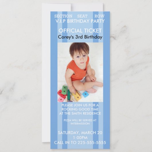 Concert Birthday Kaart (Voorkant)