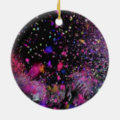 Concert Confetti Keramisch Ornament (Achterkant)